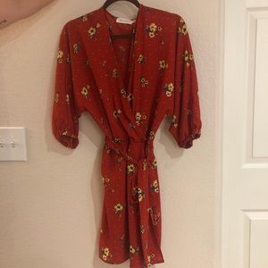 Red Wrap dress! Never been worn!! Size medium